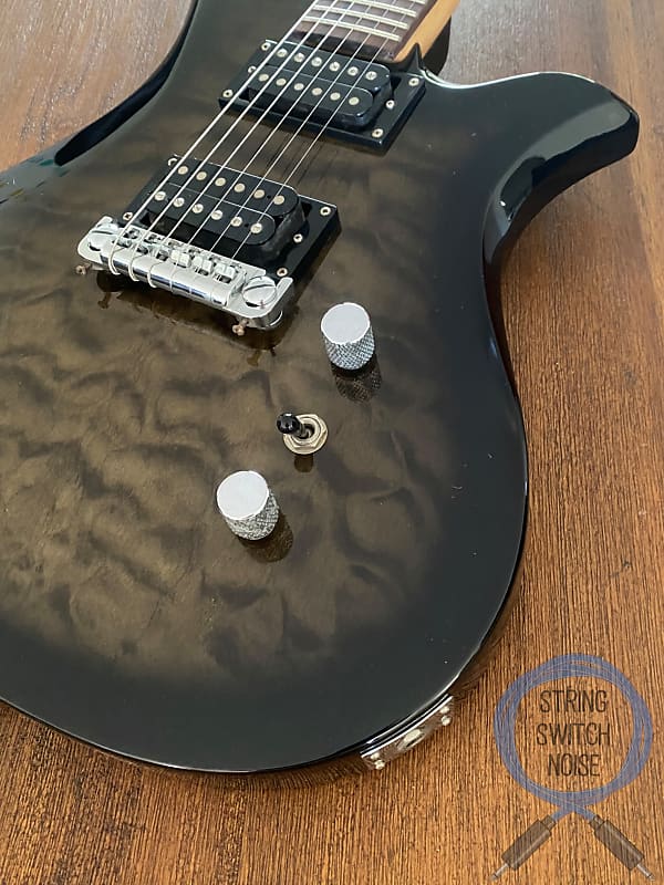 BC Rich, Eagle Guitar, Quilted Black Burst, Japan Edition, 2000s