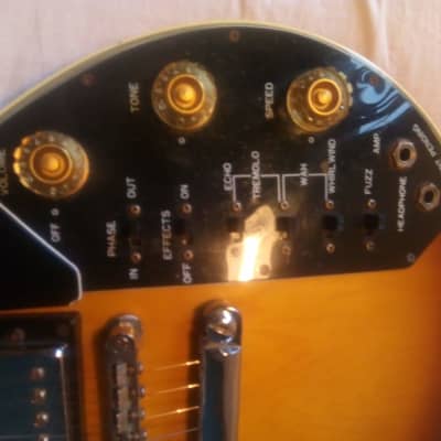 Kay Single Cutaway with built-in Effects 1970s sunburst image 12