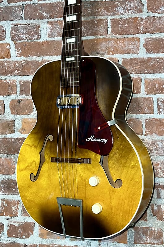 1962 Harmony Hollywood H39 Vintage Archtop Electric Guitar w/ | Reverb