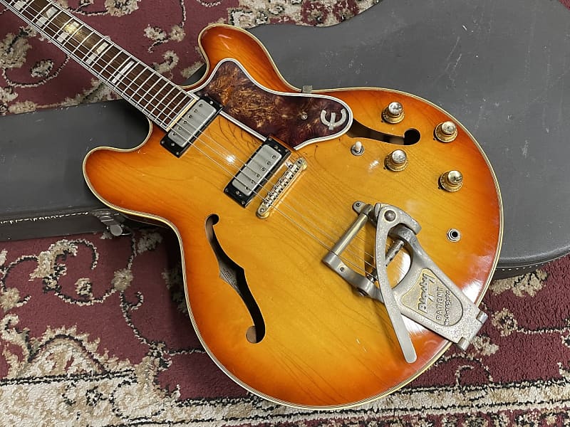 Epiphone E212T Sheraton w/Original Bigsby 1967 - | Reverb