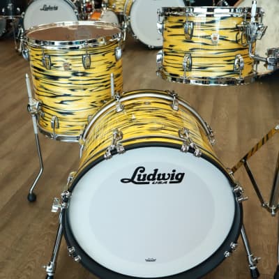 Ludwig Classic Maple Jazzette 3Pc Shell Pack 12/14/18 (Lemon Oyster) image 5