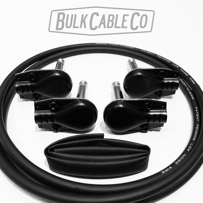 Pedal Board Cable Kit 2 FX Patch Cables 3 FT Mogami 2319 Reverb