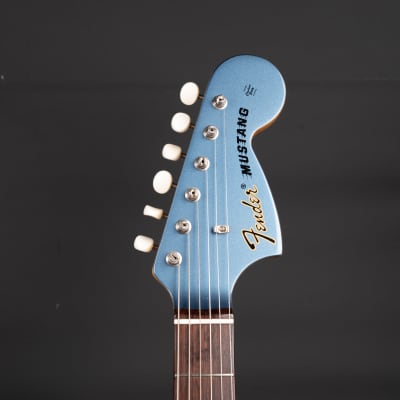 2002 Fender Japan 69 Reissue Mustang Matching Headstock - in Competition Blue image 10