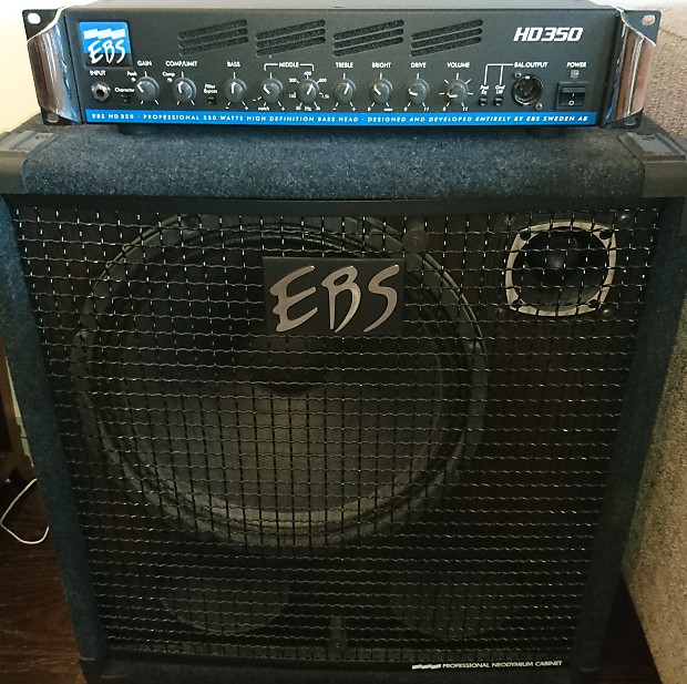 EBS HD350 Bass Amp and EBS NeoLine 115 Speaker Cabinet | Reverb