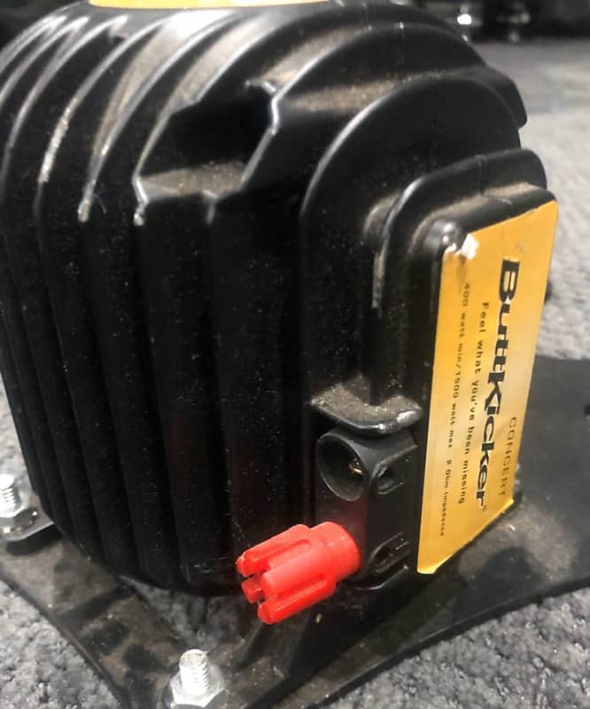 Buttkicker Concert Series Transducer Kit throne mount, amp, Reverb