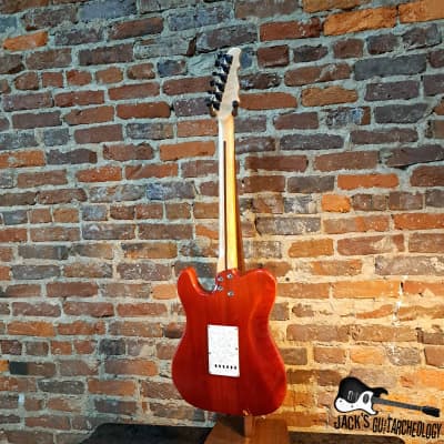 Weeping Willow Lutherie Custom T/S-Style Hybrid Electric Guitar (2000s - Red Trans) image 9