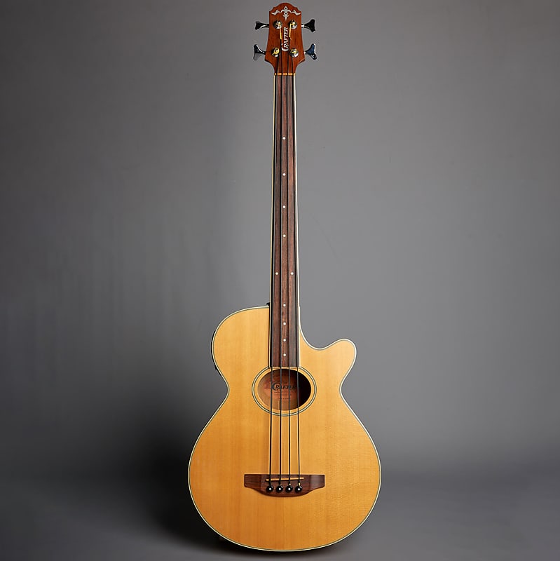 Crafter BA-400EQ Fretless Natural 2008 with Hard Case | Reverb