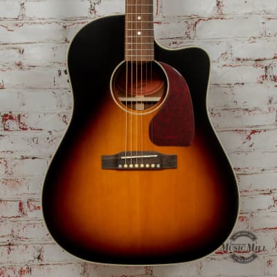 USED Epiphone Inspired By Gibson J-45 EC Aged Vintage Sunburst Gloss Acoustic Guitar for sale