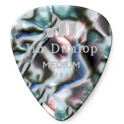 Dunlop Abalone Medium Celluloid Guitar Picks 72 Pack 483R14MD image 1
