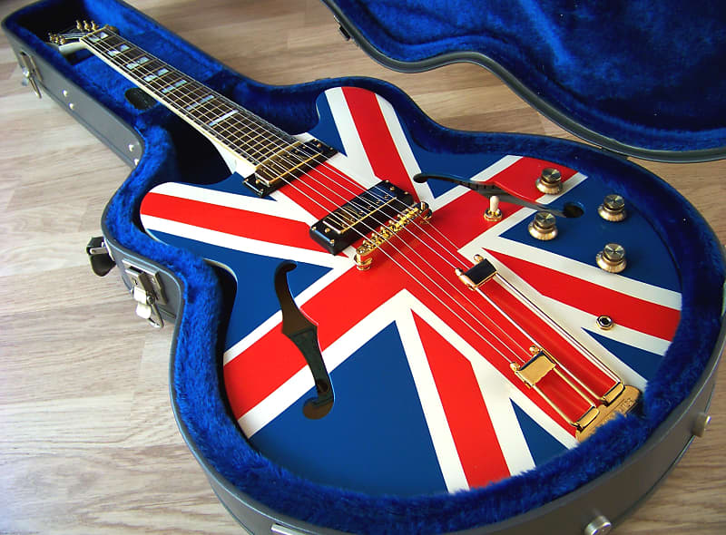 Noel gallagher epiphone sheraton deals union jack