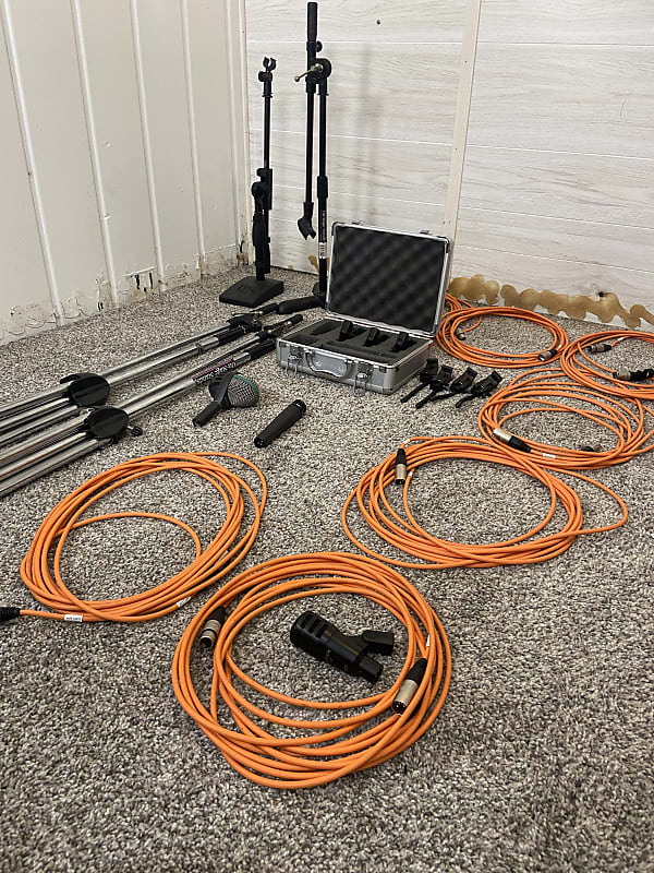 Entire Drum Recording Kit Audix Fusion 6 Mic Pack, SM57, and Reverb