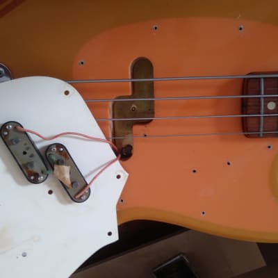 Fender Mustang Bass Competition Orange Matching Headstock RARE 1968 image 14
