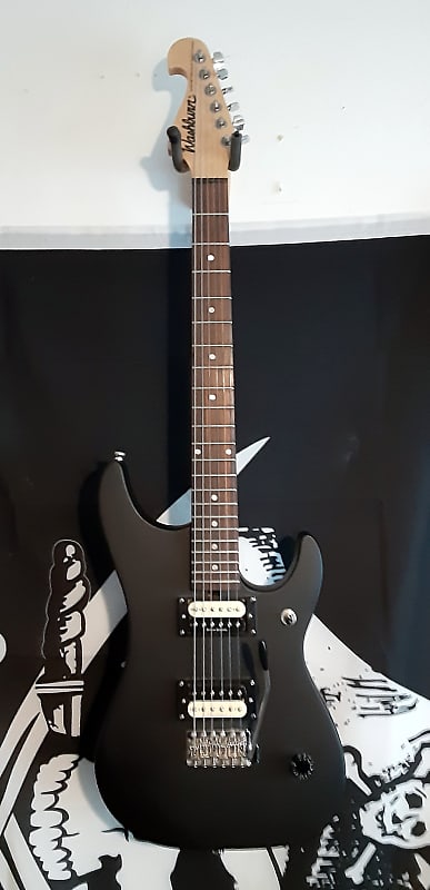 Washburn Nuno Bettencourt Signature Model Satin Black w/new Gator Bag by Guitars For Vets image 1