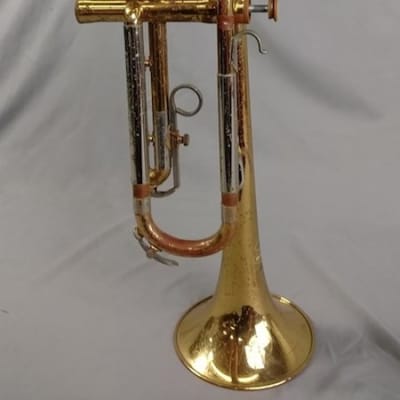 Buescher Aristocrat Trumpet, USA, Brass with case mouthpiece mute image 4