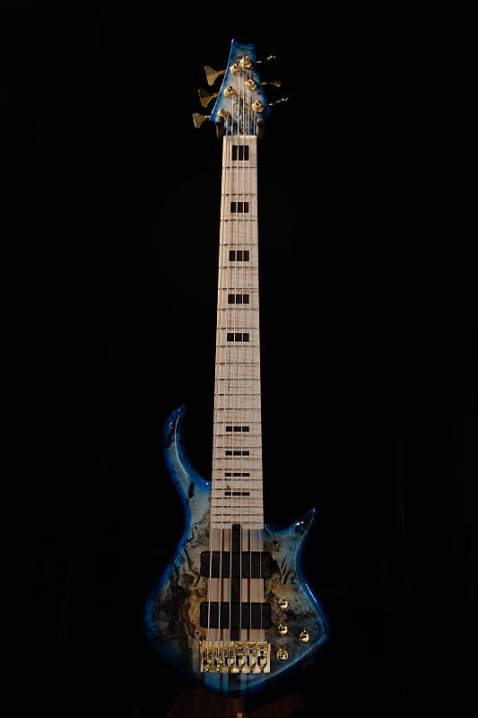 Warrior Dran Michael 6 String Buckeye Burl Blue Burst Reverb 5039