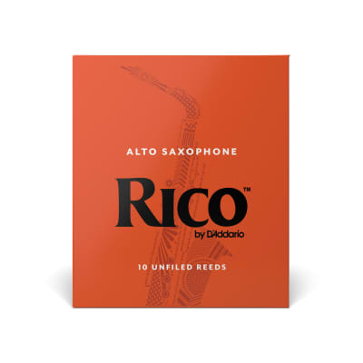 D'Addario Rico RJA1020 Alto Saxophone Reed 10-Pack, Strength 2.0 image 4