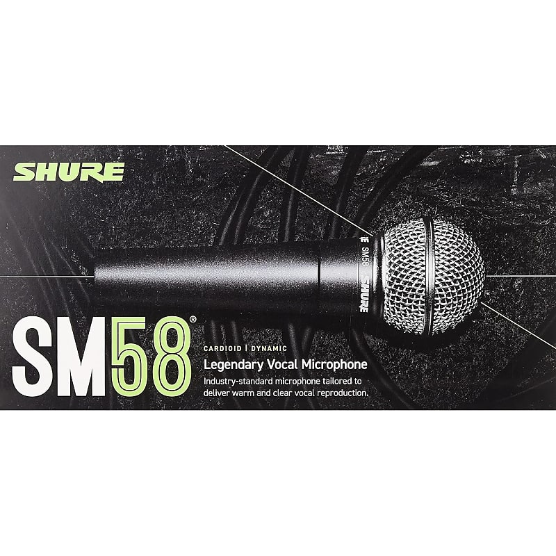 Shure SM58 Cardioid Dynamic Vocal Microphone with On/Off Switch, Pneumatic  Shock Mount (SM58S) & WA310 4-Feet Microphone Adapter Cable, 4-Pin Mini