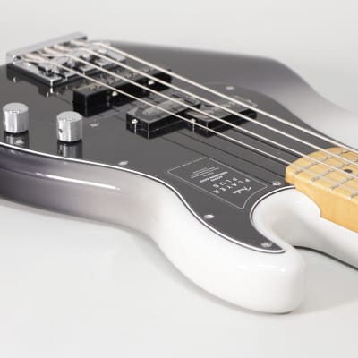 2021 Fender Player Plus Precision Bass Silver Smoke Finish w/Gig Bag image 4