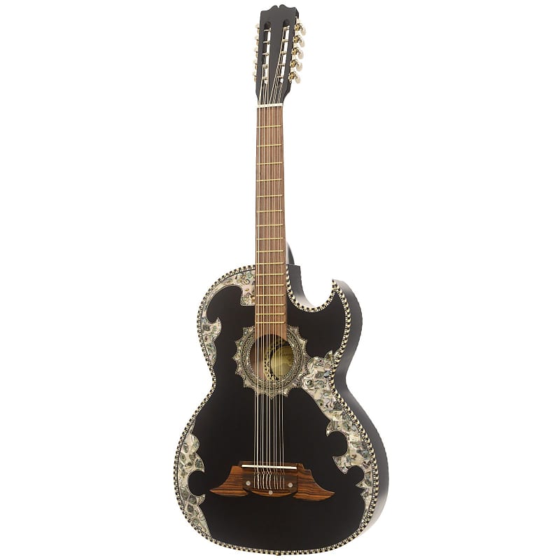 Paracho Elite NOVELLA 10 String Thin Body Bajo Quinto Acoustic