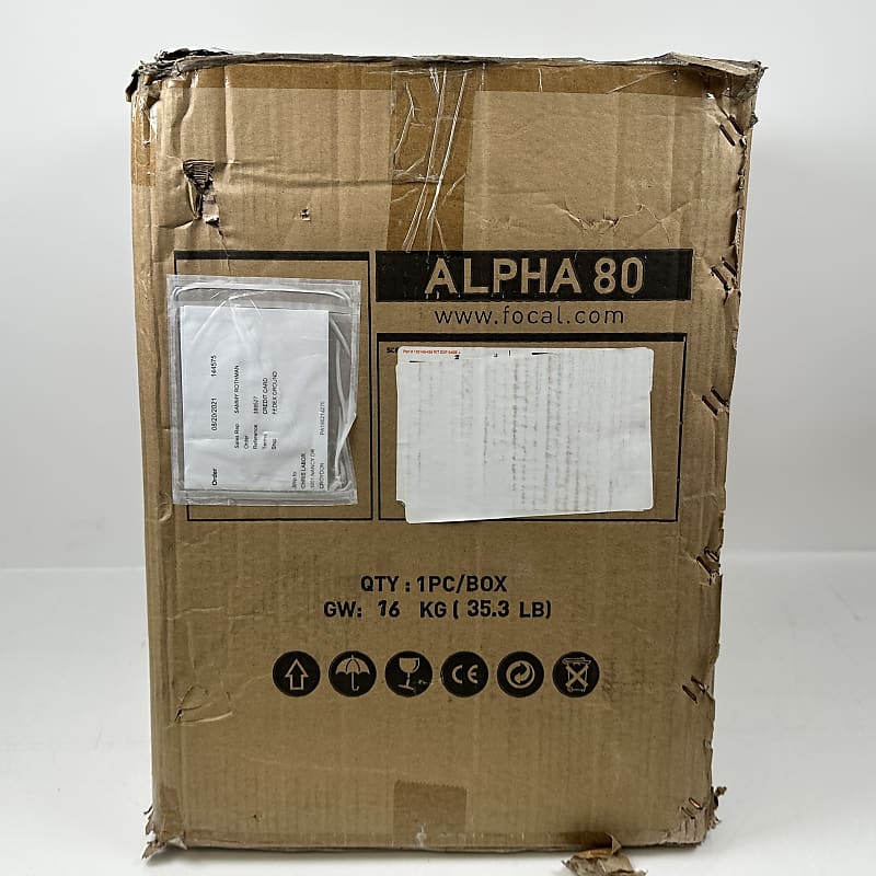 Focal Professional Alpha 80 Active Studio Reference Monitor Speaker 8" Black