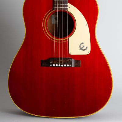 Epiphone  FT-79NT Texan Flat Top Acoustic Guitar (1970), ser. #901387, original grey chipboard case. image 3