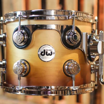 DW Collector's Maple SSC Satin Burnt Toast Fade Drum Set - 22,10,12,16 - SO#1313032 image 3