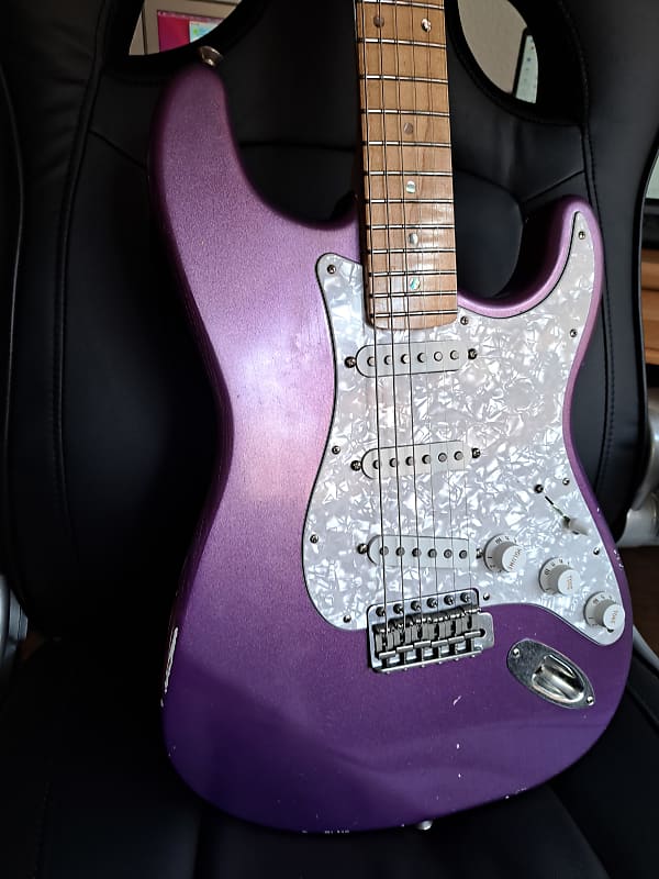 MJT Stratocaster body Purple Reverb