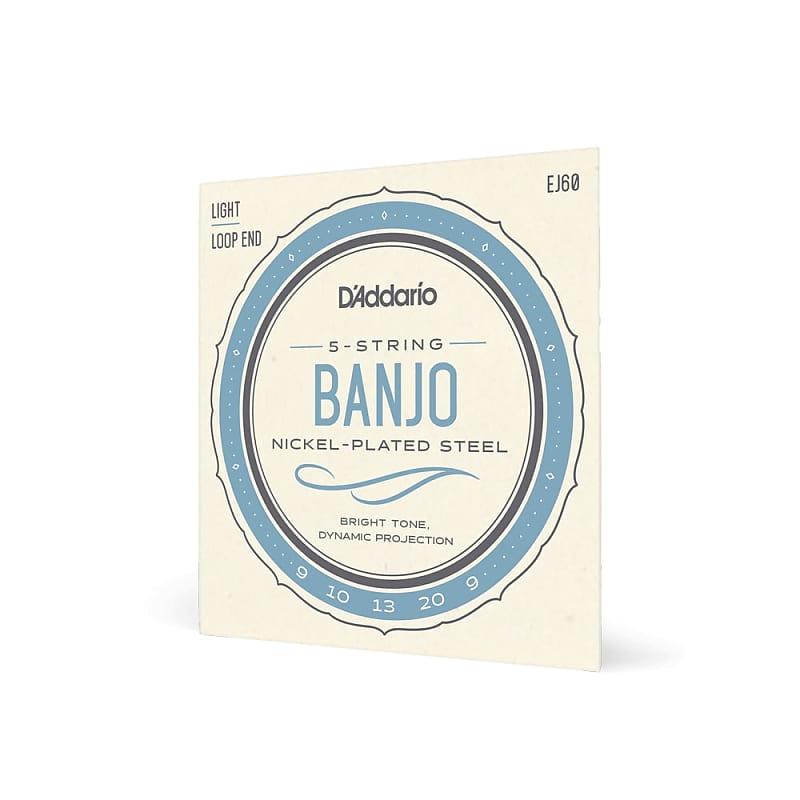 D'Addario Light 5 String Banjo Strings 9-20 image 1