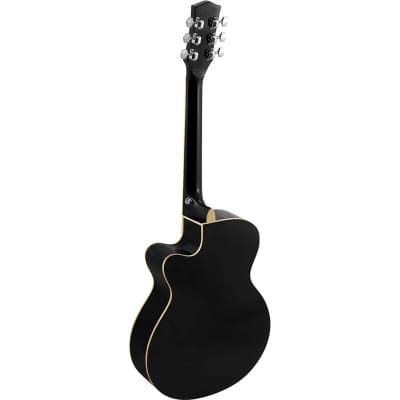 Tiger ACG1 Acoustic Guitar for Beginners, 3/4 Size, Black image 5