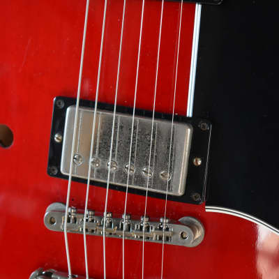 2000 Gibson USA Limited Edition ES-335 BP Translucent Red, Black Binding, Ebony Board w/OHSC, RARE image 7