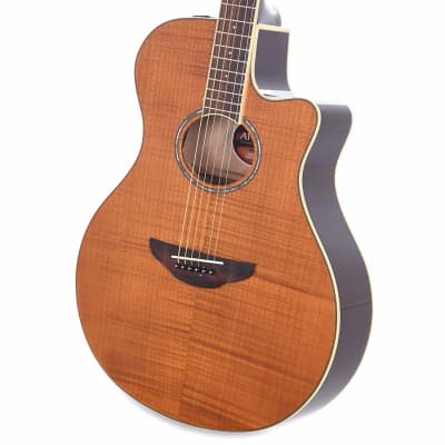 Yamaha APX600FM Acoustic Electric Guitar, Flamed Maple Amber image 3