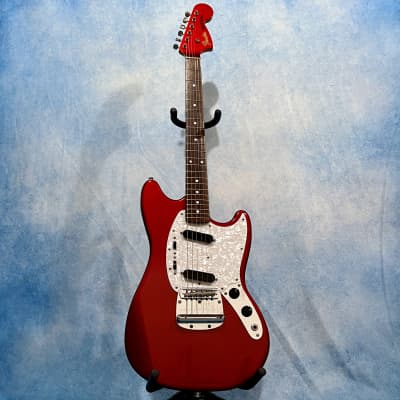2010 Fender Japan MG69/MH Mustang Matching Headstock Candy Apple Red MIJ for sale