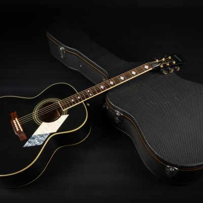 2000 Epiphone MIK SQ-180 Neil Diamond Signature Limited Edition - Metallic Black | Korea Custom Acoustic Guitar | Case image 25