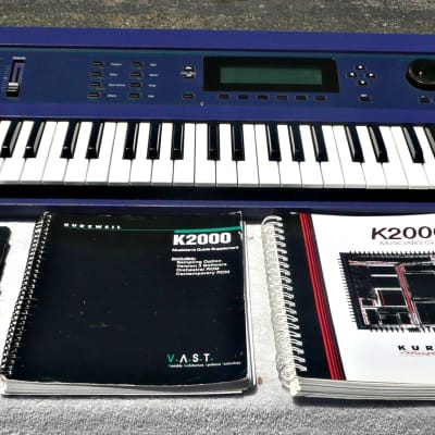Kurzweil K2000 VP Digital Synthesizer ​/ Music Workstation with Original K2000 Musicians Manual, Kurzweil Owners Manual and a Library of Floppy Disks- PV MUSIC Inspected + Tested - Works ​- Sounds ​Great​ - Excellent Condition