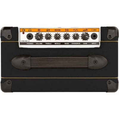 Orange Crush 12 -7x10x12- 12-Watt Guitar Combo Amplifier- Black image 3