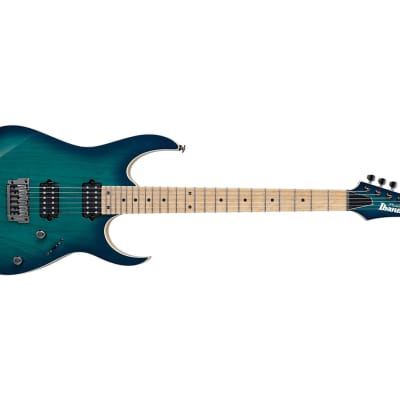 Used Ibanez RG652AHMFX RG Series Electric Guitar - Nebula Green Burst image 3