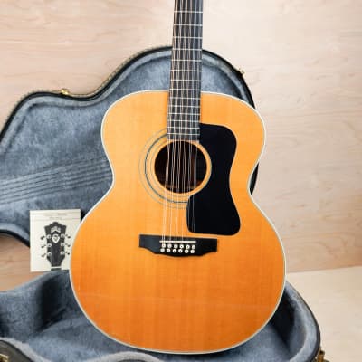 Guild F-212XL 1986 Natural Acoustic Electric 12 String w/ OHSC for sale