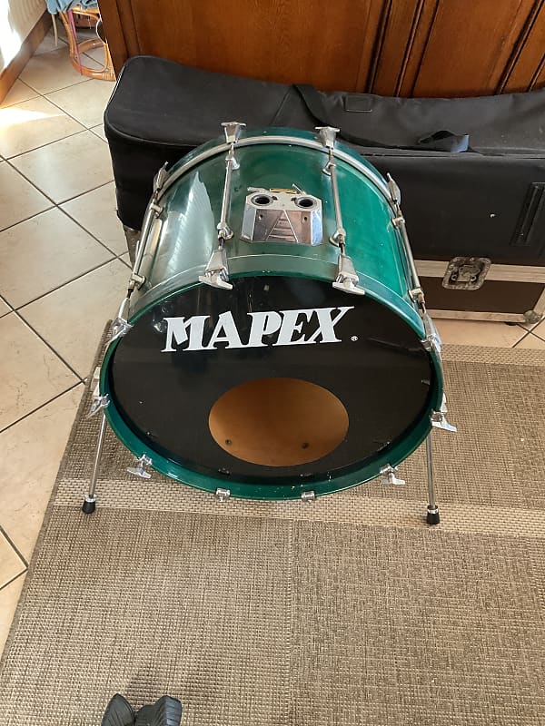 Mapex Saturn Bass Drum 22*16" 19891991 Green Reverb