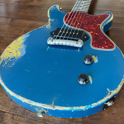 Rock N Roll Relics Thunders DC Electric Guitar Aged Lake Placid Blue 231522 image 3