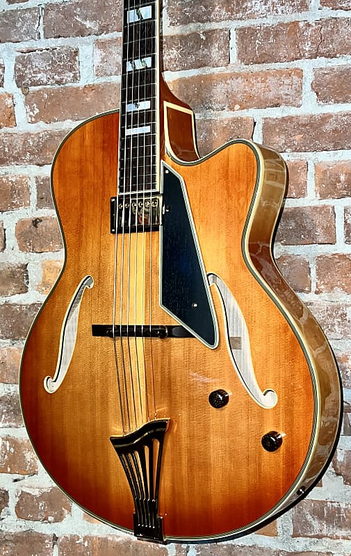 Stunning Peerless Monarch 17 Archtop Jazz Guitar Tangerine