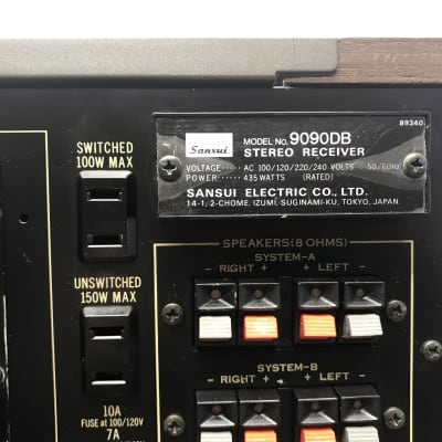 Sansui Vintage Stereo Receiver Model 9090DB image 5