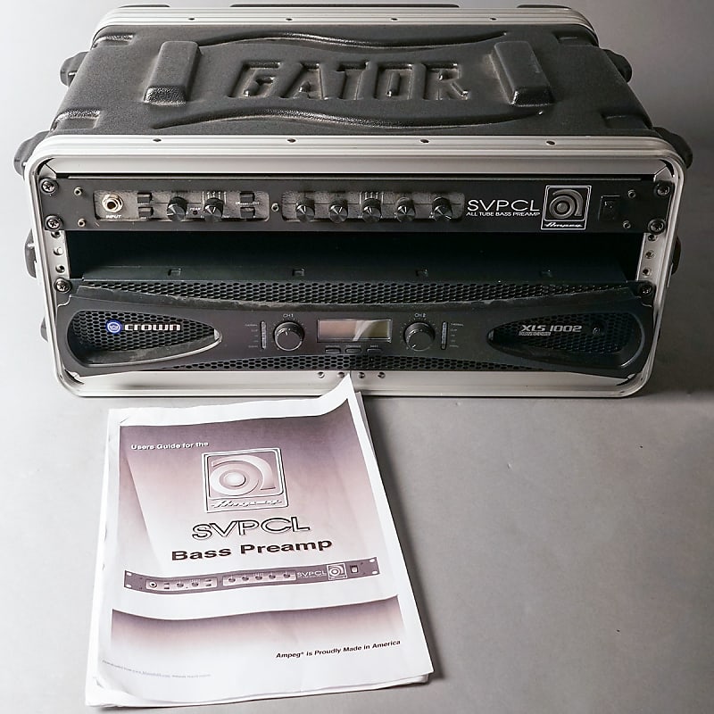 Ampeg SVPCL + Crown Power Amp Reverb