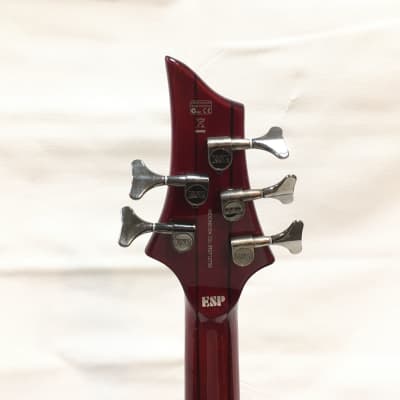 Used LTD F-255 FM Bass Guitar Red image 5
