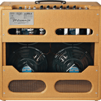Fender American Vintage '59 Bassman Lacquered Tweed Tube Guitar Amp Combo image 6