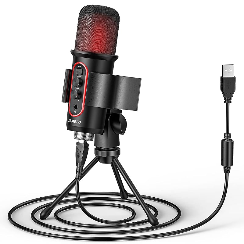 Usb Microphone Computer Condenser Gaming Mic For Pc Laptop Phone