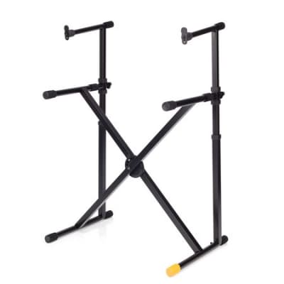 Hercules KS210B EZ-Lok Double Tier Keyboard X Stand image 3