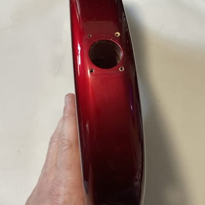 1980's Made in Japan Kramer Focus 2000 Candy Apple Red Guitar Body Floyd Ready image 14