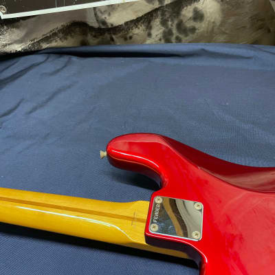 Fender Precision Bass 4-string P-Bass with Case 1990 - 1991 - Candy Apple Red / Maple Fingerboard image 19