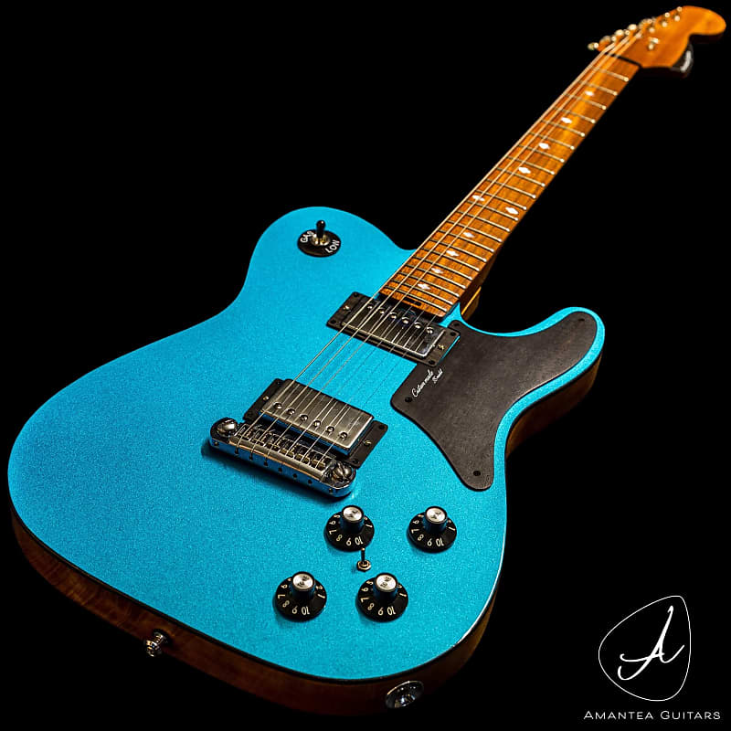 Amantea Guitars Telecaster TS model 2021 Oil/ turquoise Reverb