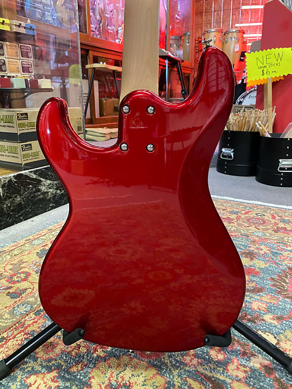 Aria 40th Anniversary Ventures Bass Candy Apple Red | Reverb